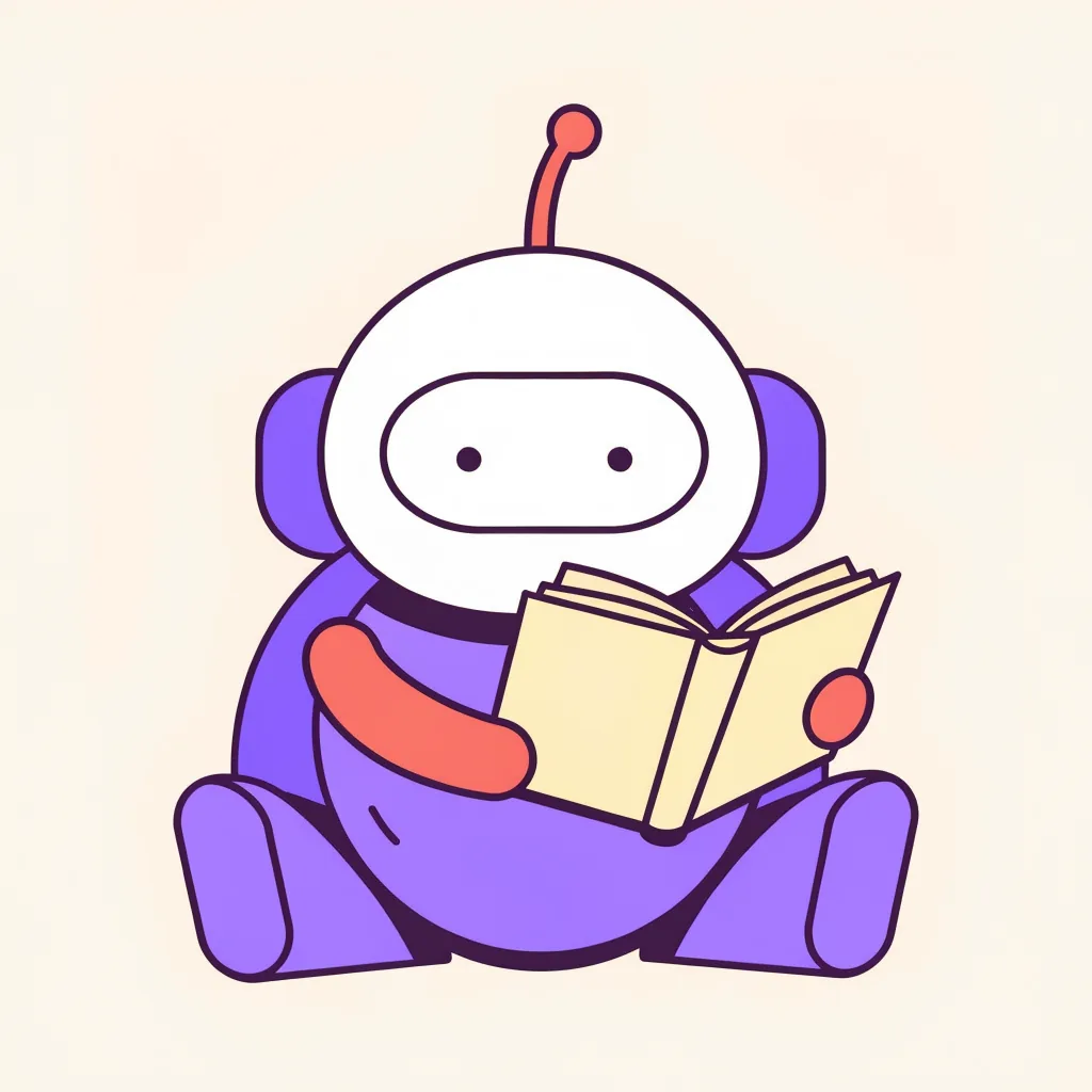 Amigo lit un livre, assis